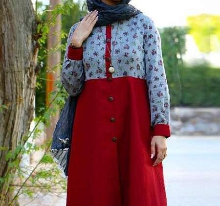 عکس مدل مانتو گلدار سنتی