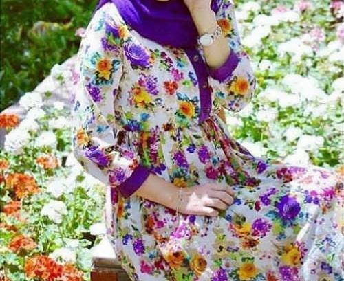 عکس مدل مانتو نخی گلدار