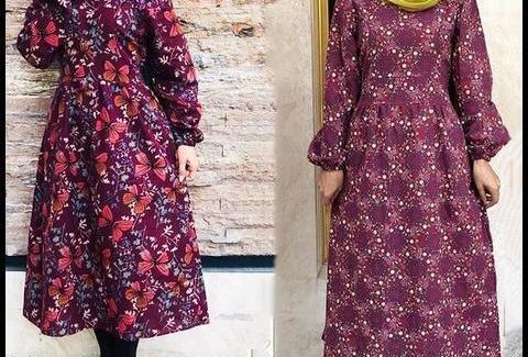 عکس مدل مانتو نخی گلدار