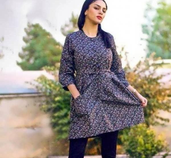 عکس مدل مانتو نخی گلدار