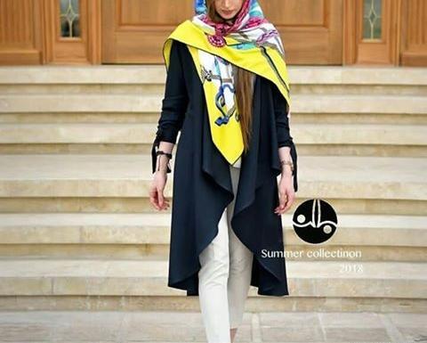 عکس مدل مانتو یقه ریزشی