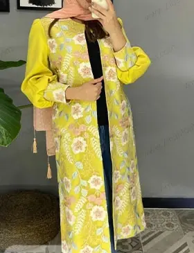 عکس مدل مانتو سال ۱۴۰۳ با الگو