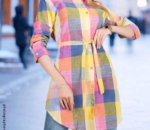 عکس مدل مانتو اسپرت پایین هلال