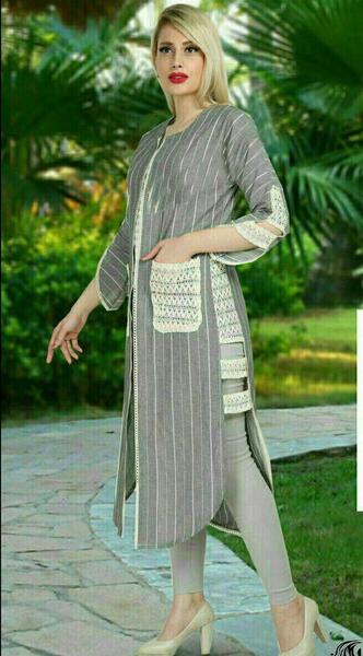 عکس مدل مانتو اسپرت پایین هلال