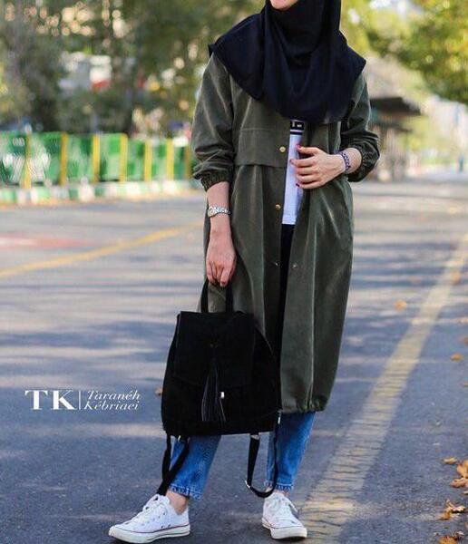عکس مدل مانتو اسپرت دانشجویی کوتاه