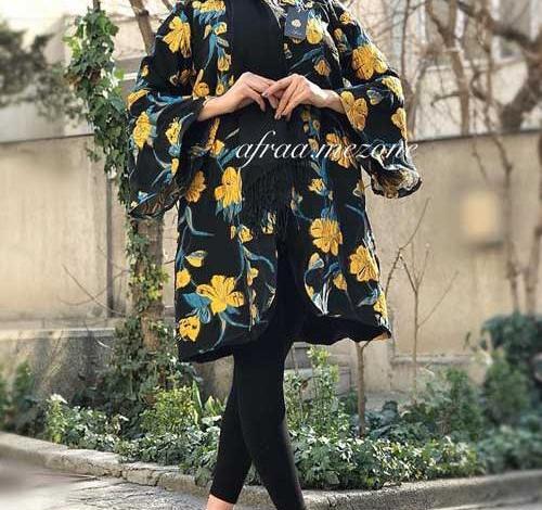 عکس مدل مانتو اسپرت طرح دار جدید