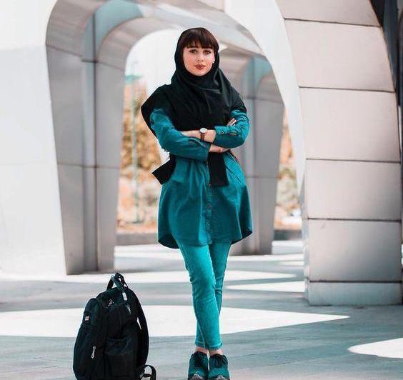 عکس مدل مانتو اسپرت کوتاه جلو بسته