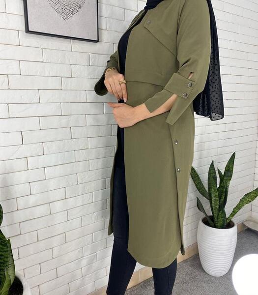 عکس مدل مانتو جدید دکمه دار