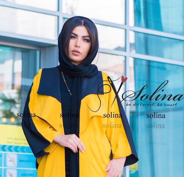 عکس مدل مانتو جلو باز بلند مجلسی