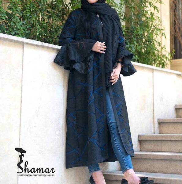 عکس مدل مانتو جلو باز اینستاگرام