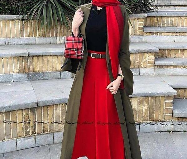 عکس مدل مانتو جلو باز اینستاگرام