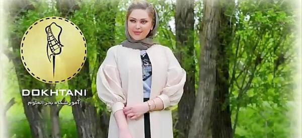 عکس مدل مانتو جلو باز چین دار