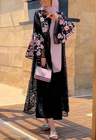 عکس مدل مانتو جلو باز مجلسی شیک
