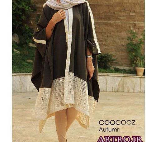 عکس مدل مانتو جلو باز هشتی
