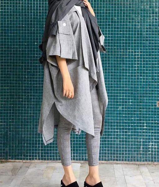 عکس مدل مانتو جلو باز هشتی