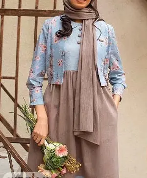 عکس مدل مانتو دخترانه طرح سنتی