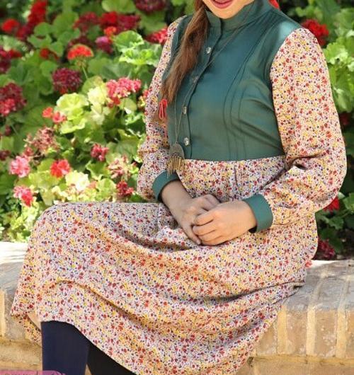عکس مدل مانتو دخترانه طرح سنتی