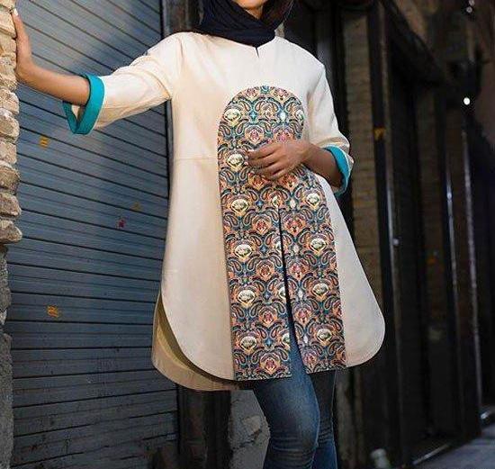 عکس مدل مانتو دخترانه طرح سنتی
