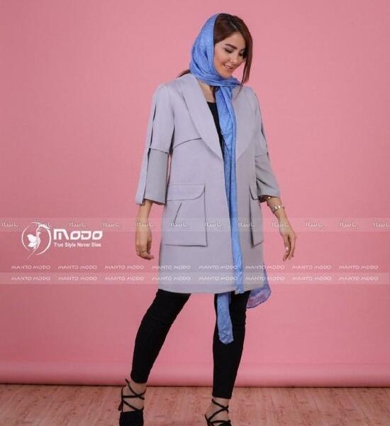 عکس مدل مانتو دخترانه یقه ارشال