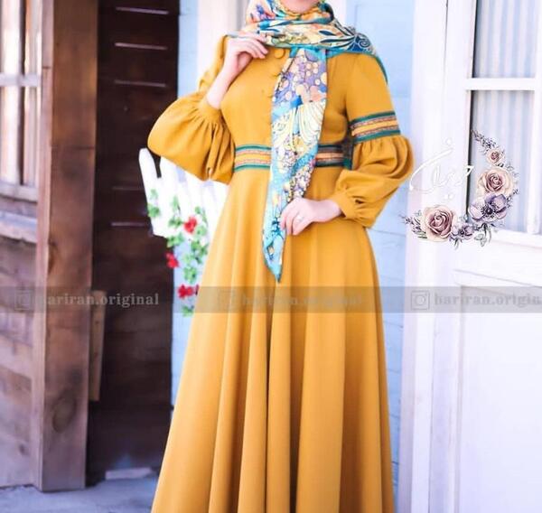 عکس مدل مانتو جدید بلند با حجاب
