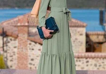 عکس مدل مانتو جدید بلند چین دار