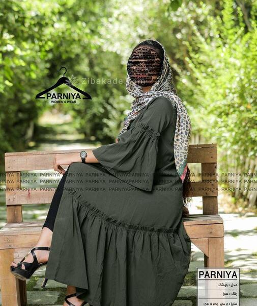 عکس مدل مانتو جدید بلند چین دار