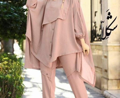 عکس مانتو شلوار ست دخترانه شیک
