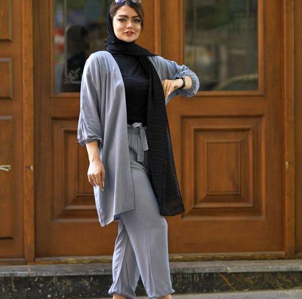 عکس مانتو شلوار ست دخترانه شیک