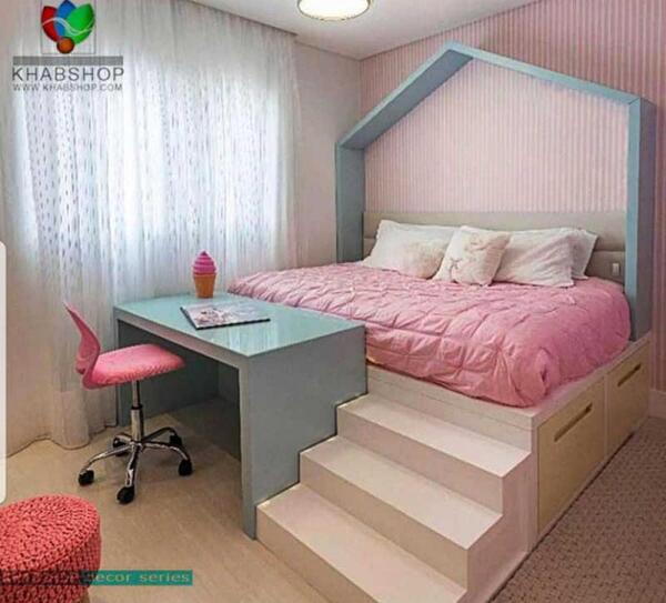 عکس ست تخت خواب دخترانه شیک