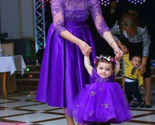 عکس لباس مجلسی مادر دختری