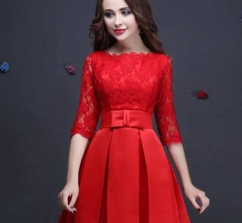 عکس لباس مجلسی دخترانه آستین دار شیک