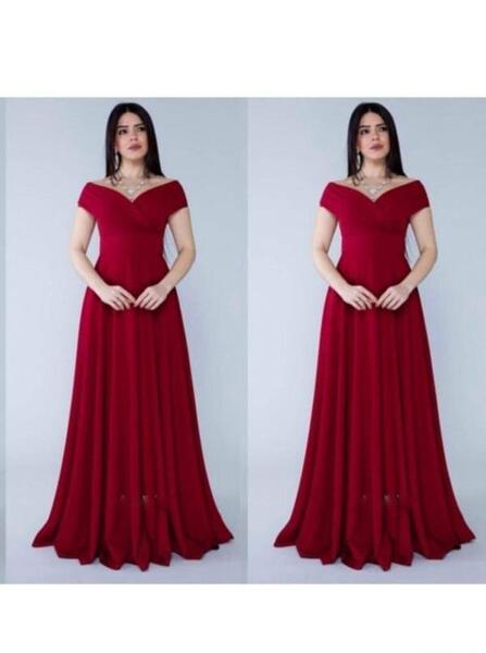 عکس لباس مجلسی دخترانه زرشکی