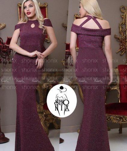 عکس لباس مجلسی دخترانه زرشکی