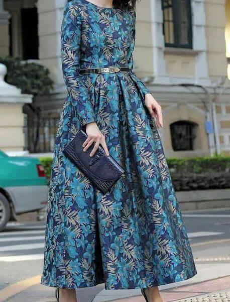 عکس مدل لباس مجلسی دخترانه ژاکارد