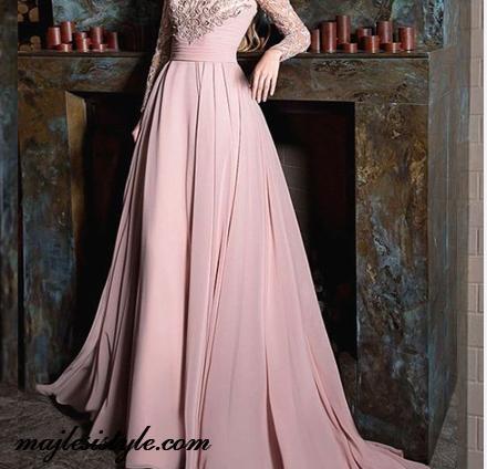 عکس لباس مجلسی شیک کرپ حریر