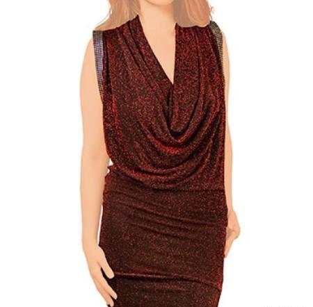 عکس لباس مجلسی شیک یقه شل