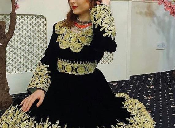 عکس مجلسی لباس افغانی چرمه دوزی