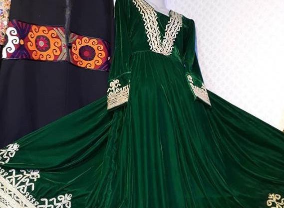 عکس مجلسی لباس افغانی چرمه دوزی