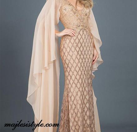 عکس لباس مجلسی زنانه آستین دار