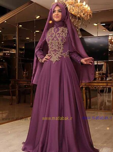عکس لباس مجلسی زنانه با حجاب