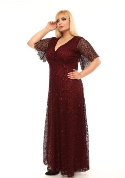 عکس لباس مجلسی زنانه زرشکی