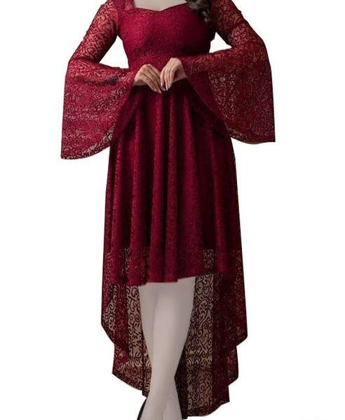 عکس لباس مجلسی زنانه زرشکی