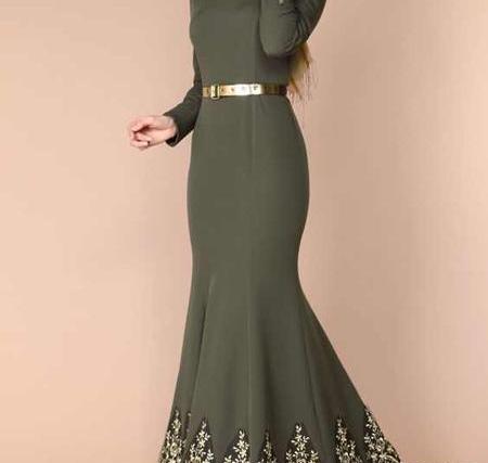 عکس لباس مجلسی بلند و پوشیده زنانه