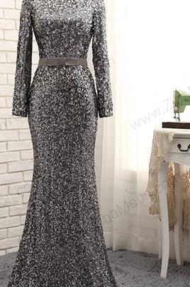 عکس لباس مجلسی بلند پوشیده لمه دخترانه