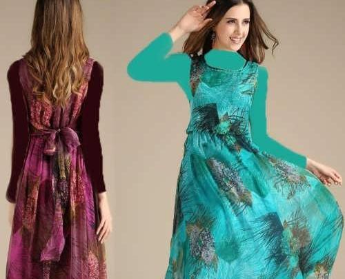 عکس لباس مجلسی کوتاه حریر شیک