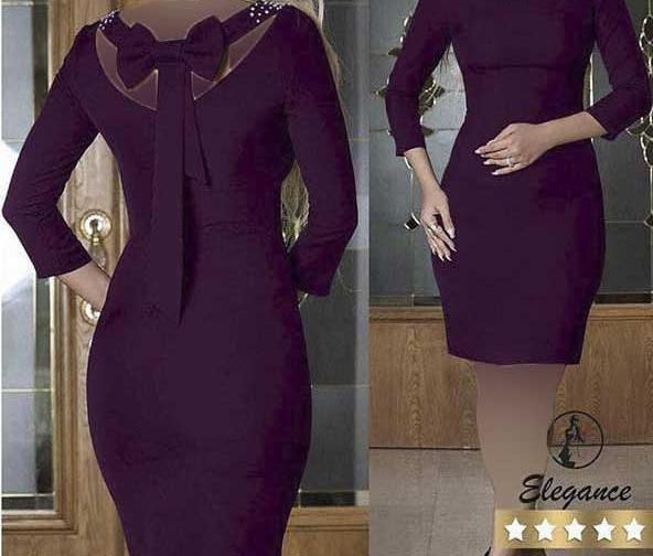 عکس لباس مجلسی کوتاه ساده وشیک