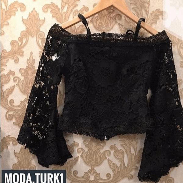 عکس لباس مجلسی کوتاه نیم تنه گیپور