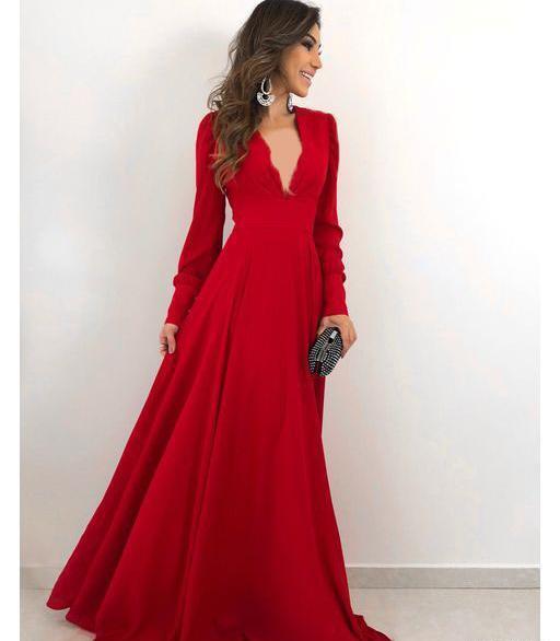 عکس مدل لباس مجلسی ساده بلند دخترانه