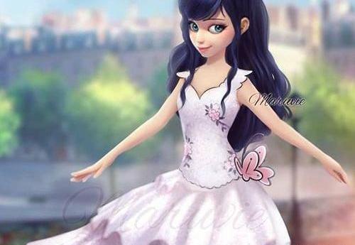 عکس مرینت با موهای صورتی