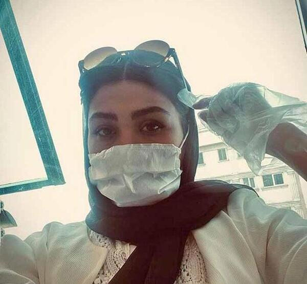 عکس پروف دخترونه با ماسک